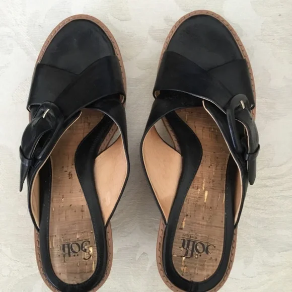 Sofft Black slides 9 W - Picture 2 of 3